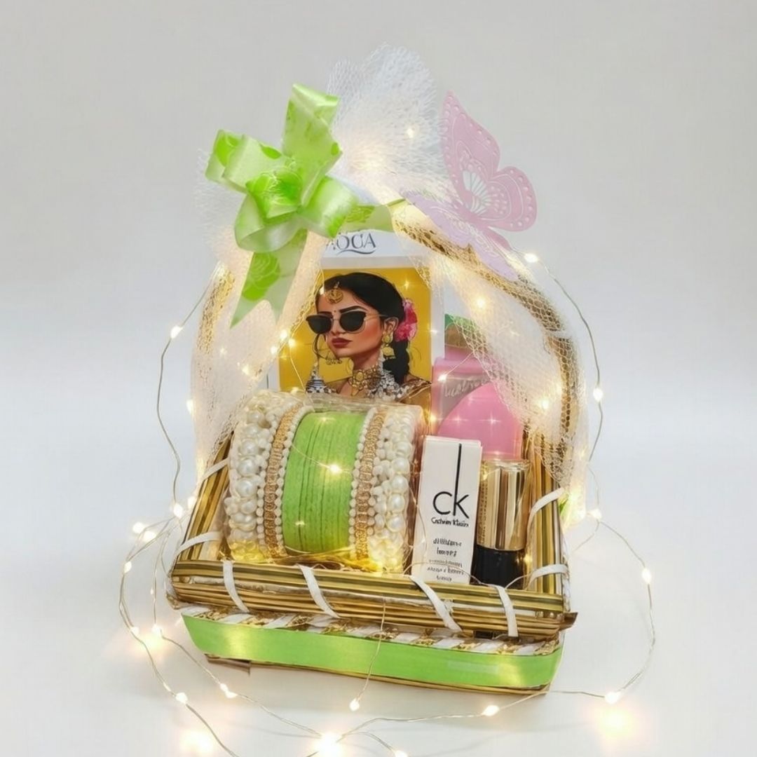 Mini Gift Basket Green