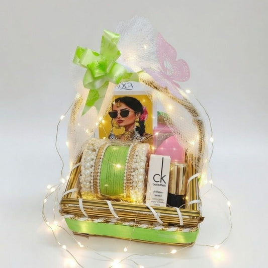 Mini Gift Basket Green
