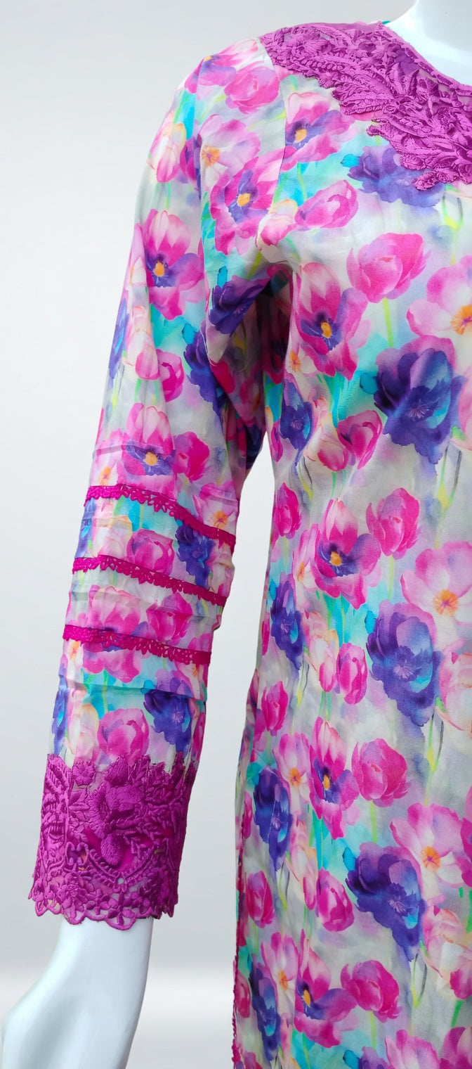 MULTICOLOUR LAWN UNSTITCHED/STITCHED 3 PIECE SUIT